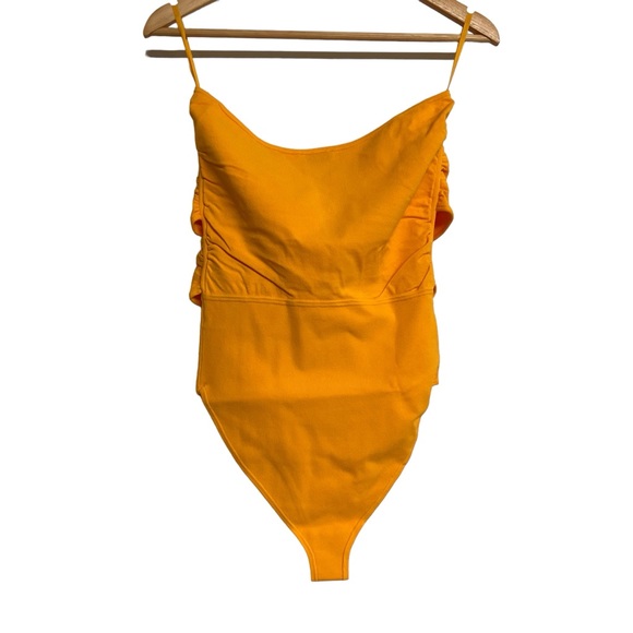 New Sandro Knit Bodysuit With Ring Details in Orange - Picture 6 of 10